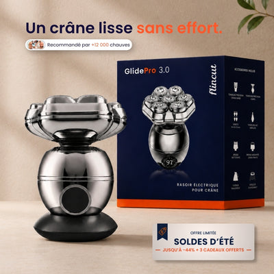 GlidePro 3.0™ - Conçu pour simplifier votre rasage du crâne
